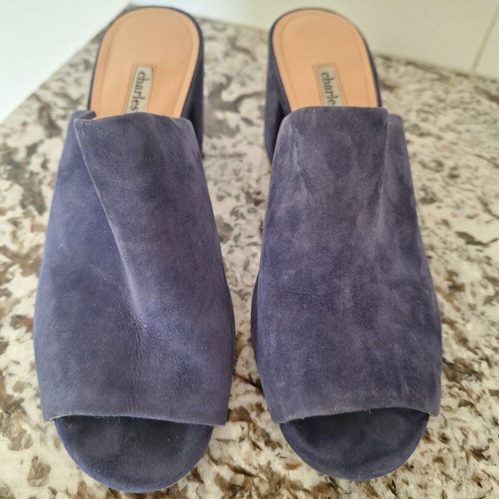 CHARLES DAVID, HEEL SANDALS size 8M